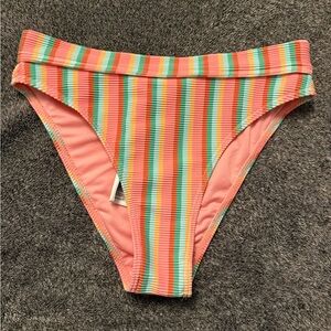 Billabong Colorful Striped Bikini Bottom